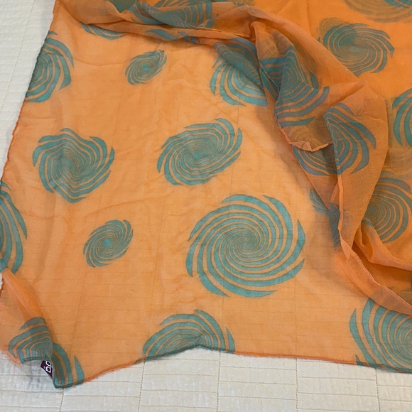 Colorful Patterned Scarves Wrap Set Tiger Polka Dot Red Teal Orange - Picture 6 of 6